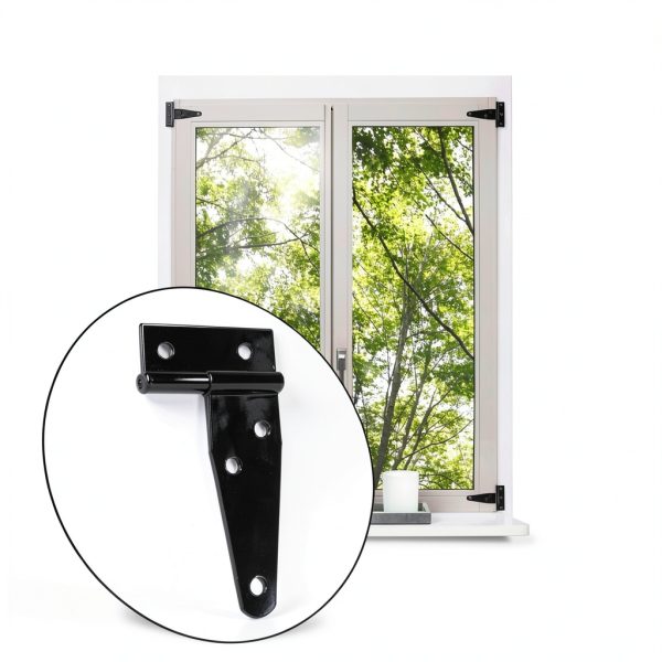 Murtenze Iron T-Shaped Door Hinges Rust-Proof 50lb Capacity-5