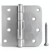 HOSOM Door Hinges Brushed Nickel Iron Heavy Duty 4 Inch-2
