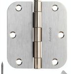 AmzGod Brushed Nickel Door Hinges 3 Pack Iron Furniture-0