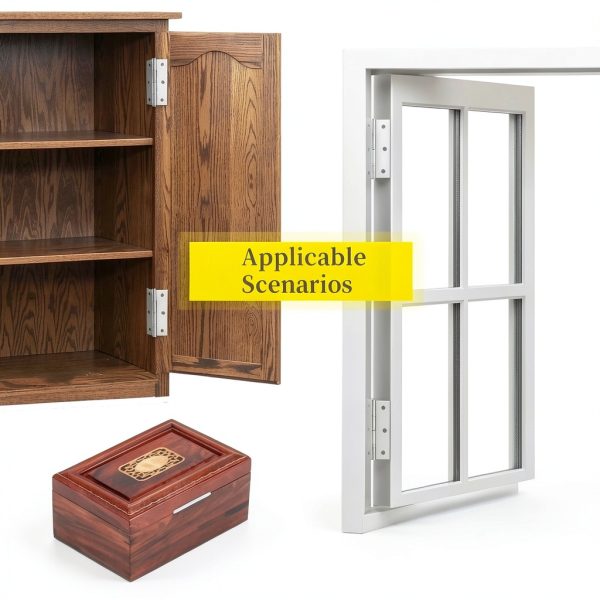 Stainless Steel Hinge QANQIUPLE Door Mount Polished Finish-1