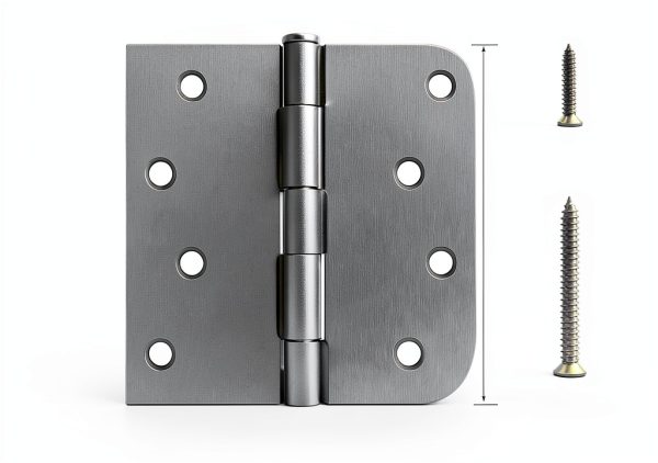HOSOM Door Hinges Iron Brushed Nickel Heavy Duty-1