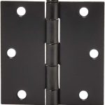 Amazon Basics Door Hinges Steel Matte Black 12 Pack-0
