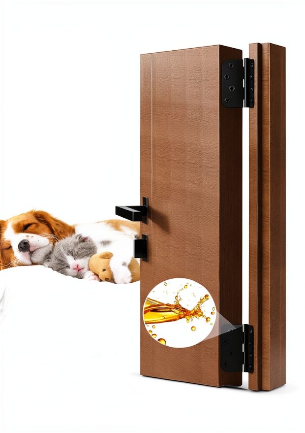 AmzGod Door Hinges Matte Black Iron 4x4 Inches-1
