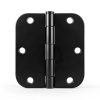 HOSOM Door Hinges Steel Matte Black Removable Pin-6