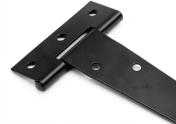 Murtenze T Strap Hinge Black Galvanized Iron Door Hardware-4