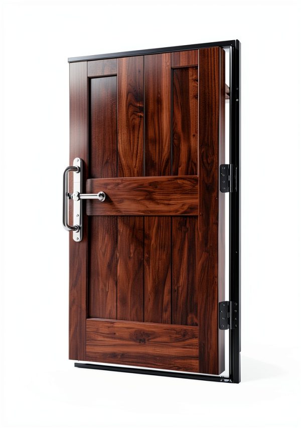 AmzGod Door Hinges Matte Black Iron 4x4 Inches-6