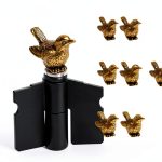 Jevuoyee Brass Sparrow Hinge Toppers Magnetic Decor 6 Pack-0
