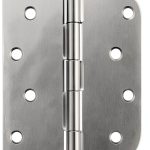 HOSOM Door Hinges Brushed Nickel Iron Heavy Duty 60lb-0