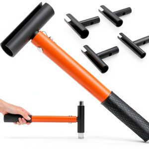 Bearfire Door Hinge Tool Heavy Duty Steel Ergonomic Handle-0