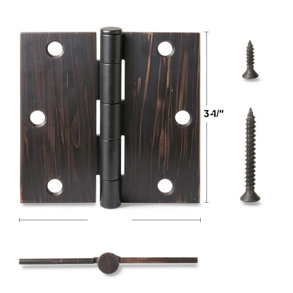 TICONN Steel Door Hinges Oil Rubbed Bronze Removable Pin-1