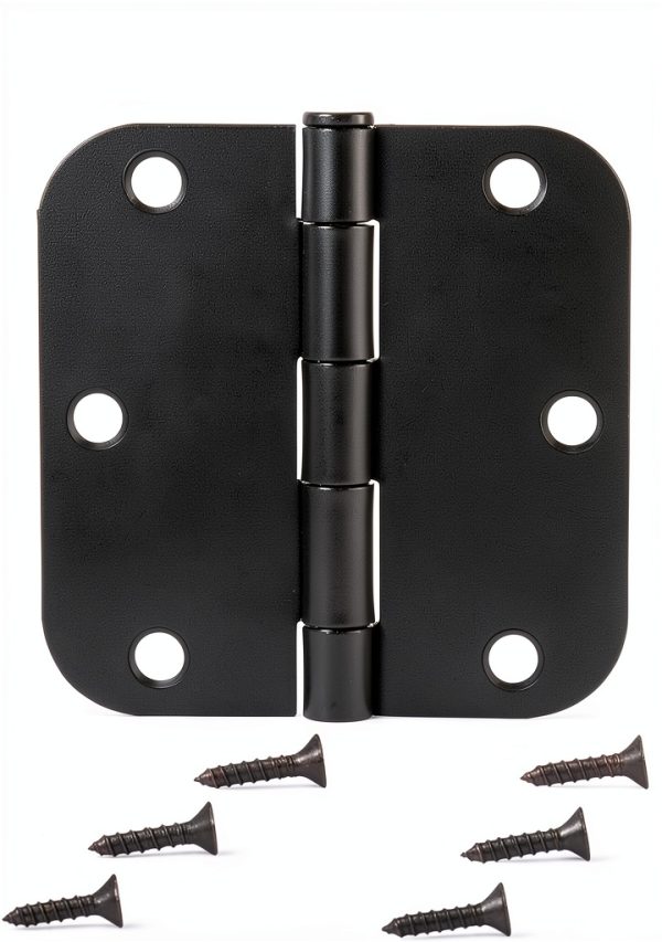 Amazon Basics Door Hinges Steel Matte Black 18 Pack-2