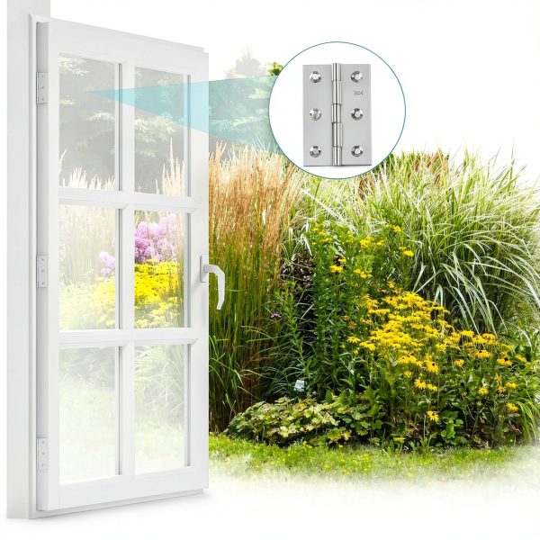 QANQIUPLE Stainless Steel Hinge 3 Inch Door Mount Polished-4