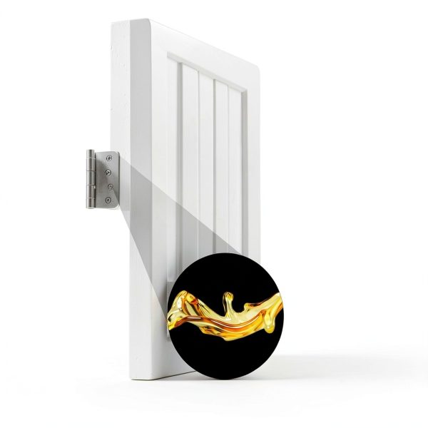 HOSOM Door Hinges Brushed Nickel Iron Heavy Duty 4 Inch-4