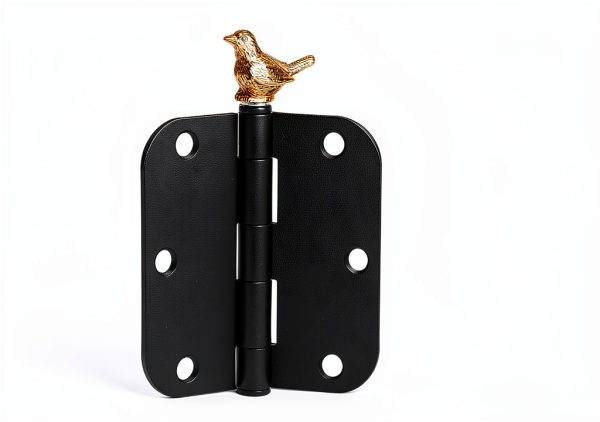 Jevuoyee Brass Sparrow Hinge Toppers Magnetic Decor 6 Pack-1