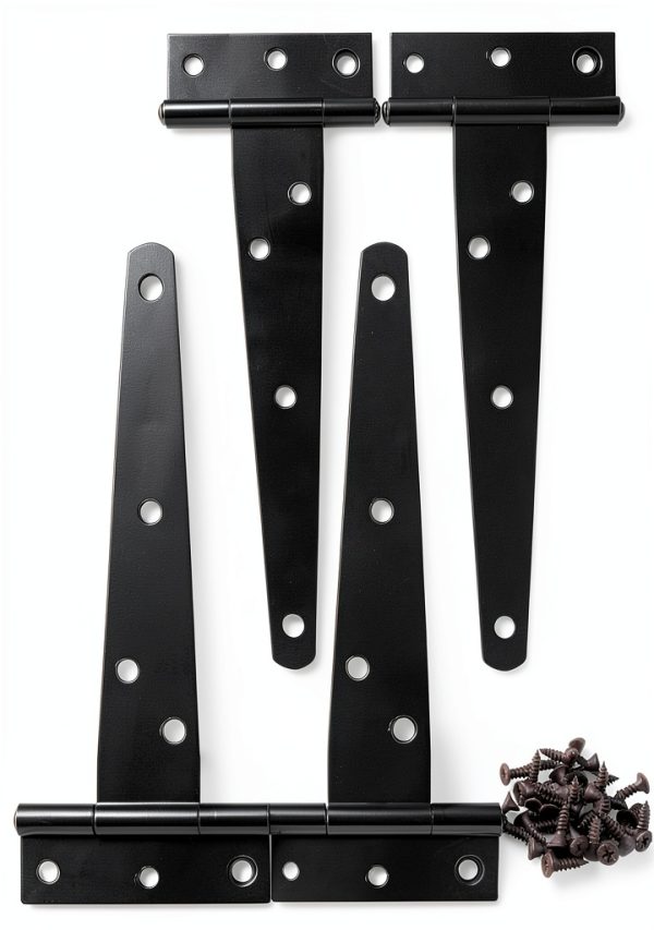 Murtenze Barn Door Hinges Iron T-Shaped Design 50lb Capacity-1