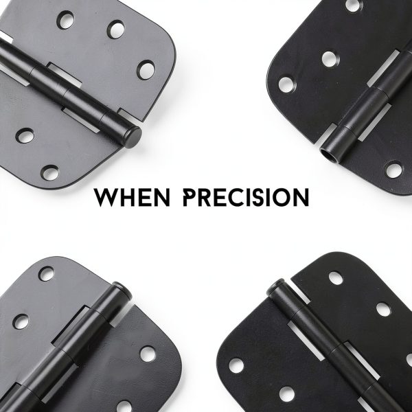 Goldenwarm Door Hinges Heavy Duty Iron Matte Black Finish-3