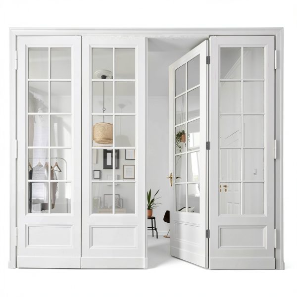 HOSOM Door Hinges Brushed Nickel Iron Heavy Duty 4 Inch-7