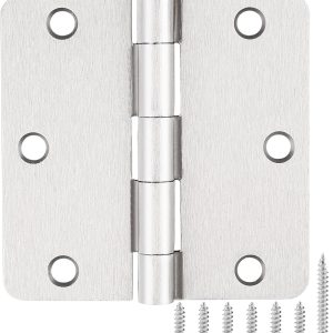 JIW Satin Nickel Door Hinges Steel 30 Pack Standard-0
