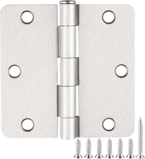 JIW Satin Nickel Door Hinges Steel 30 Pack Standard-0