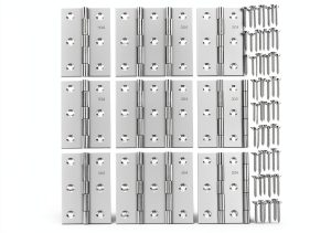 Stainless Steel Hinge QANQIUPLE Door Mount Polished Finish-0