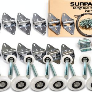 SURPASS Garage Door Kit Nylon Rollers Rust Resistant Hinges-0
