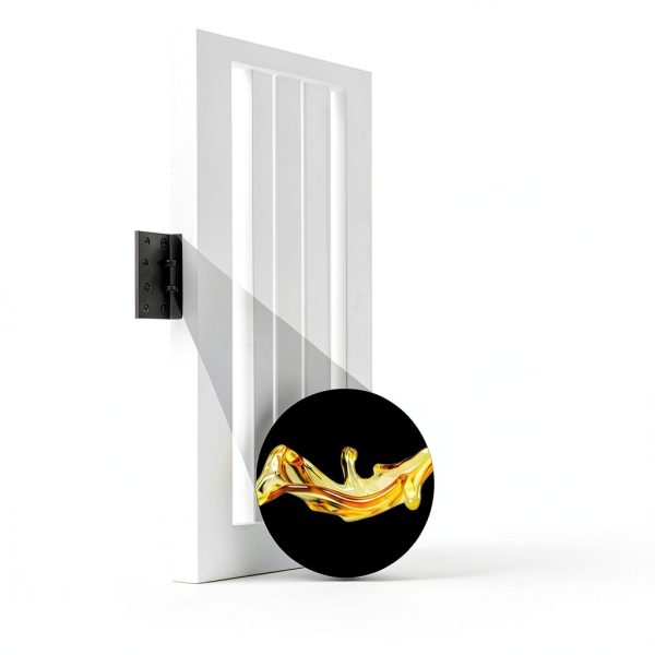 HOSOM Door Hinges Iron Removable Pin Matte Black-3