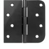 HOSOM Door Hinges Iron Removable Pin Matte Black-1