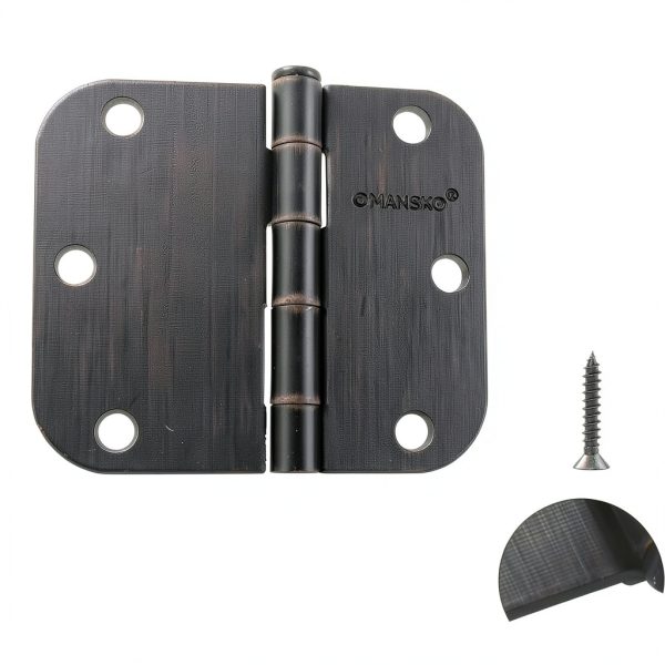 OMANSKO Door Hinges 3.5 Inch Oil Rubbed Bronze Iron-1