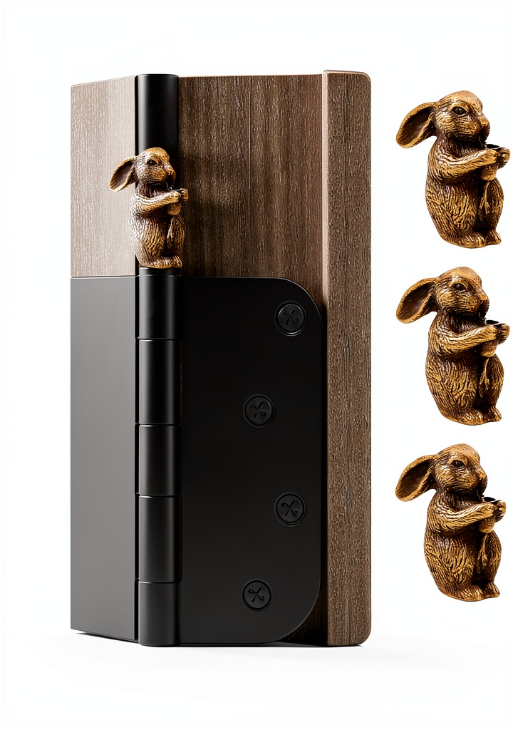 Niuwiwyi brass magnetic hinge topper on a cabinet door