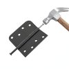 HOSOM Door Hinges Iron Removable Pin Matte Black-4