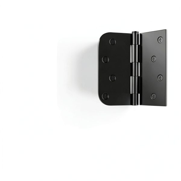 Goldenwarm Matte Black Door Hinges Iron 4x4 Inch 3 Pack-5