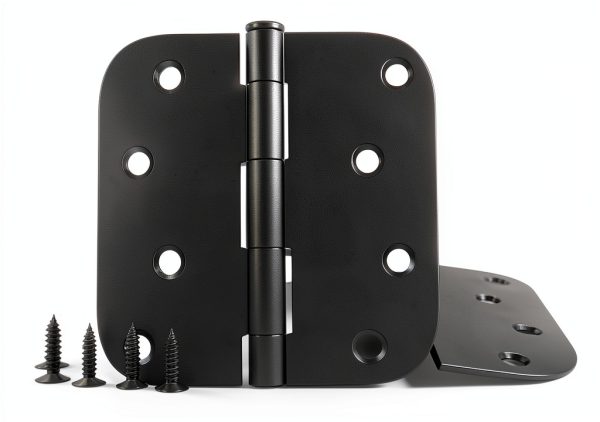 Goldenwarm Door Hinges Heavy Duty Iron Matte Black Finish-1