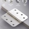 AmzGod Brushed Nickel Door Hinges Iron Material Interior-3