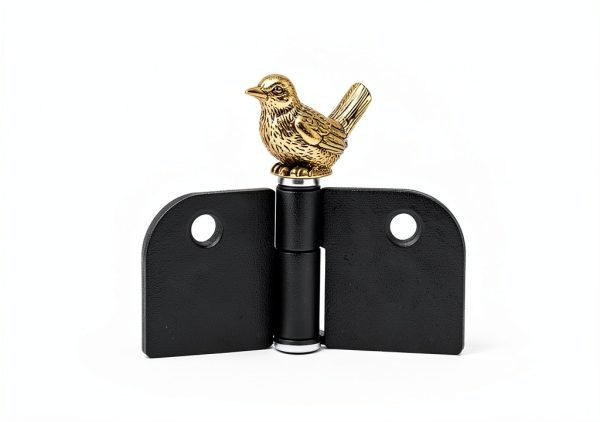Jevuoyee Brass Sparrow Hinge Toppers Magnetic Decor 6 Pack-3