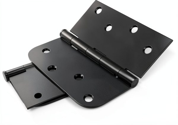 Goldenwarm Matte Black Door Hinges Iron 4x4 Inch 3 Pack-3