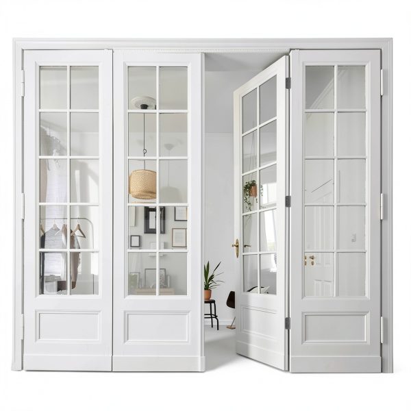 HOSOM Door Hinges Brushed Nickel Iron Heavy Duty 60lb-7