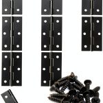Murtenze Iron Door Hinges Nickel Finish 6 Hole Mount-0