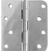 HOSOM Door Hinges Brushed Nickel Iron Heavy Duty 4 Inch-0