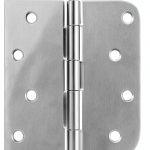 HOSOM Door Hinges Brushed Nickel Iron Heavy Duty 4 Inch-0