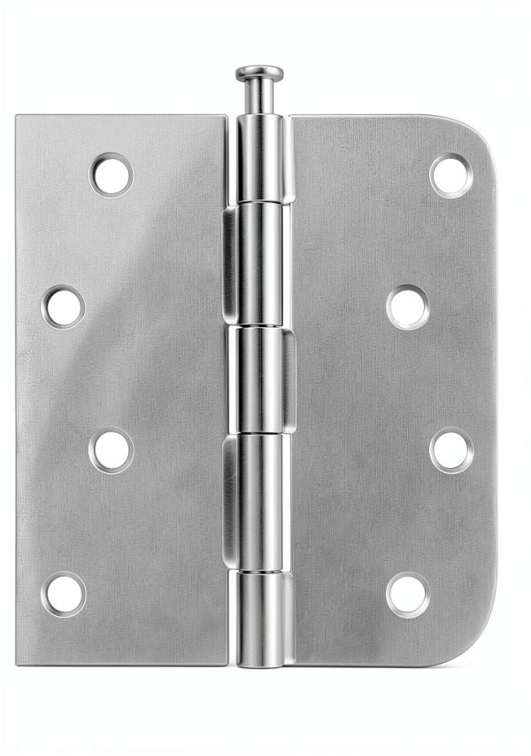 HOSOM Door Hinges Brushed Nickel Iron Heavy Duty 4 Inch-0