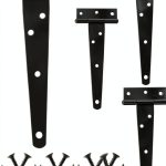 Murtenze Barn Door Hinges Iron T-Shaped Design 50lb Capacity-0