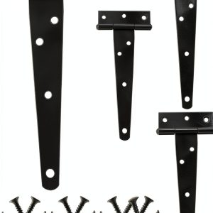 Murtenze Barn Door Hinges Iron T-Shaped Design 50lb Capacity-0