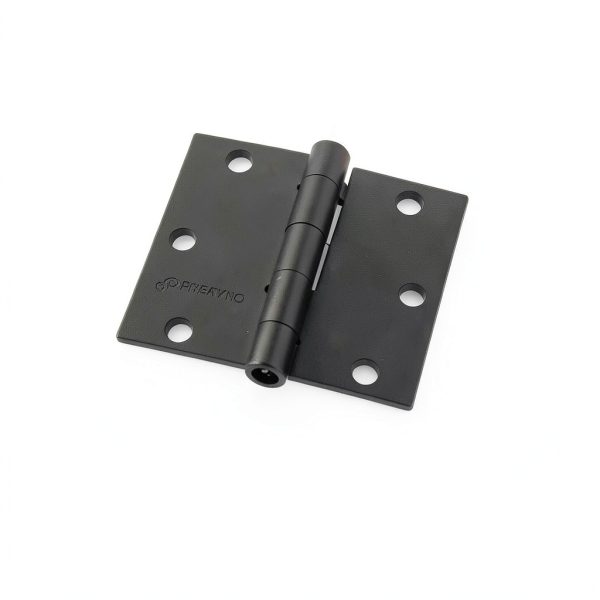 OMANSKO Matte Black Door Hinges Iron Square 6 Hole-5