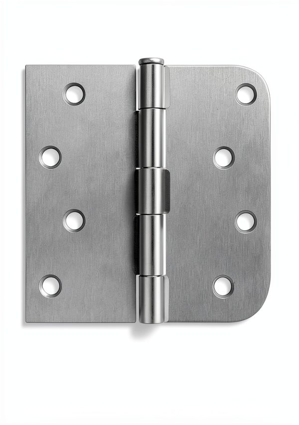 HOSOM Door Hinges Brushed Nickel Iron Heavy Duty 60lb-1