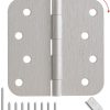 AmzGod Brushed Nickel Door Hinges Iron Material Interior-0