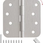 AmzGod Brushed Nickel Door Hinges Iron Material Interior-0