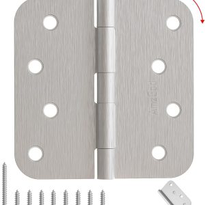 AmzGod Brushed Nickel Door Hinges Iron Material Interior-0