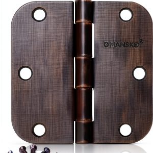 OMANSKO Door Hinges 3.5 Inch Oil Rubbed Bronze Iron-0