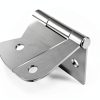 HOSOM Door Hinges Brushed Nickel Iron Heavy Duty 60lb-3