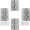 QANQIUPLE Stainless Steel Hinge 3 Inch Door Mount Polished-0